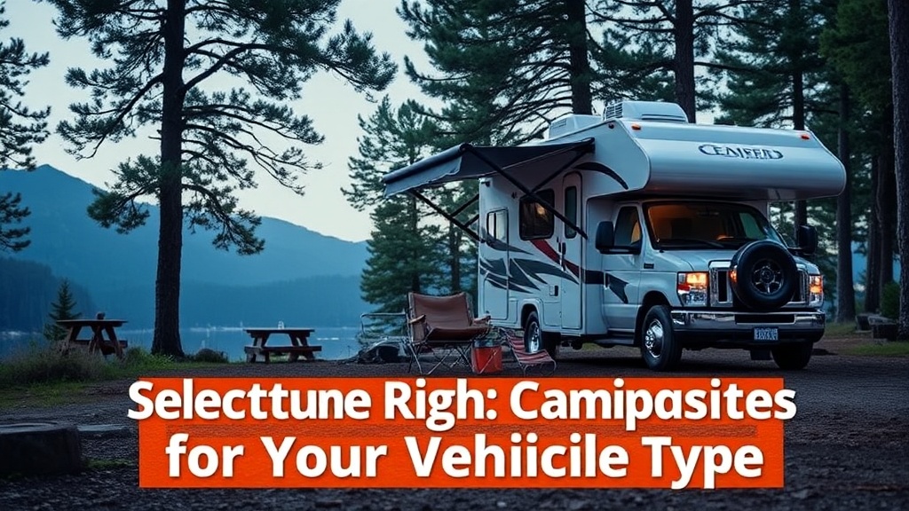 Selecting the Right Campsite for Your Vehicle Type