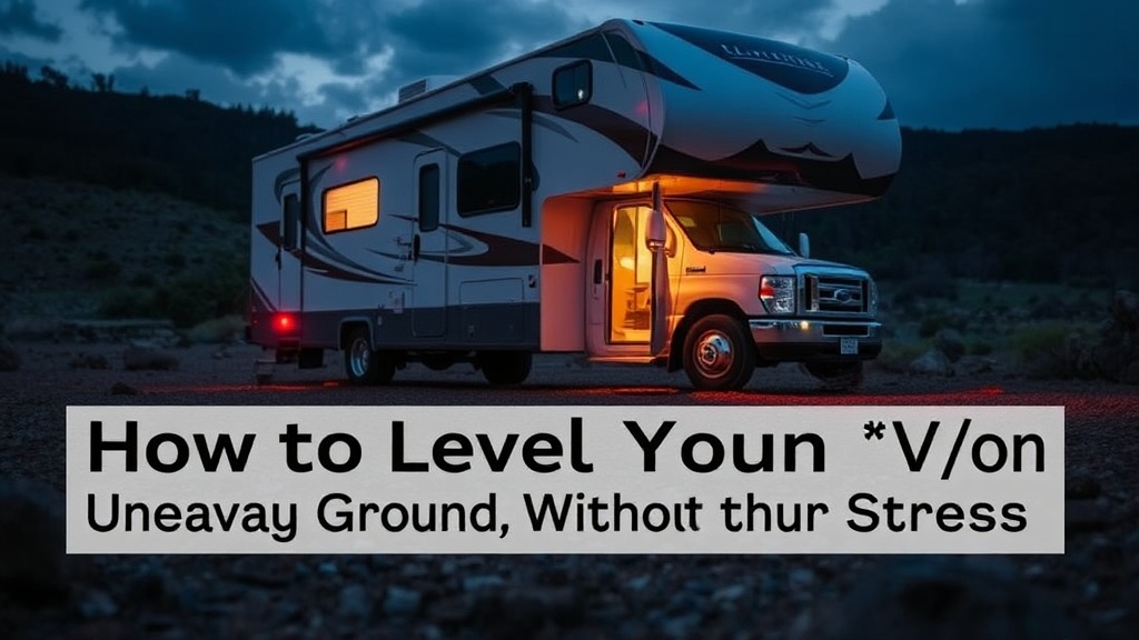 How to Level Your RV on Uneven Ground Without the Stress
