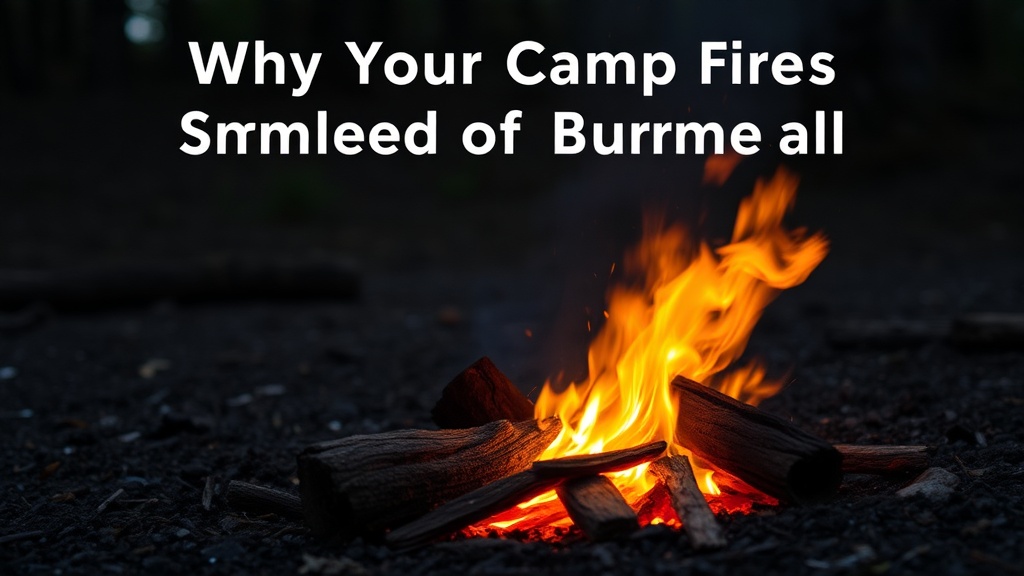 Why Your Camp Fire Is Smoldering Instead of Burning