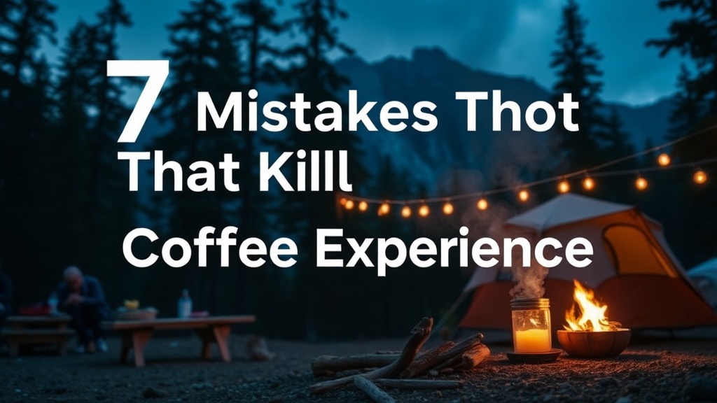 7 Mistakes That Kill Your Camp Coffee Experience