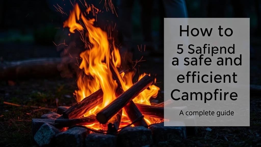 How to Build a Safe and Efficient Campfire: A Complete Guide