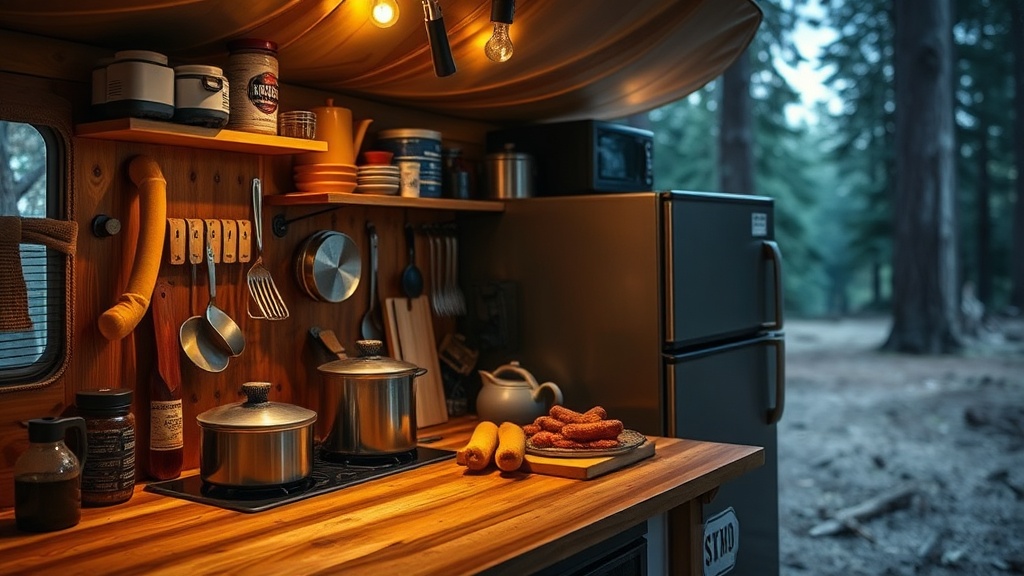 Keep Your Camp Kitchen Organized with Magnetic Strips