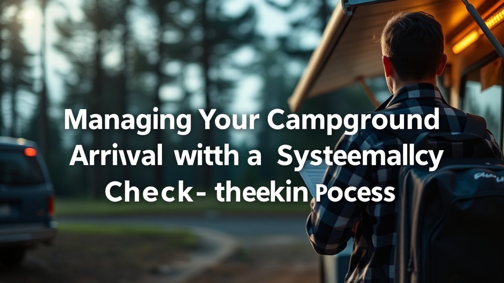 Managing Your Campground Arrival with a Systematic Check-In Process