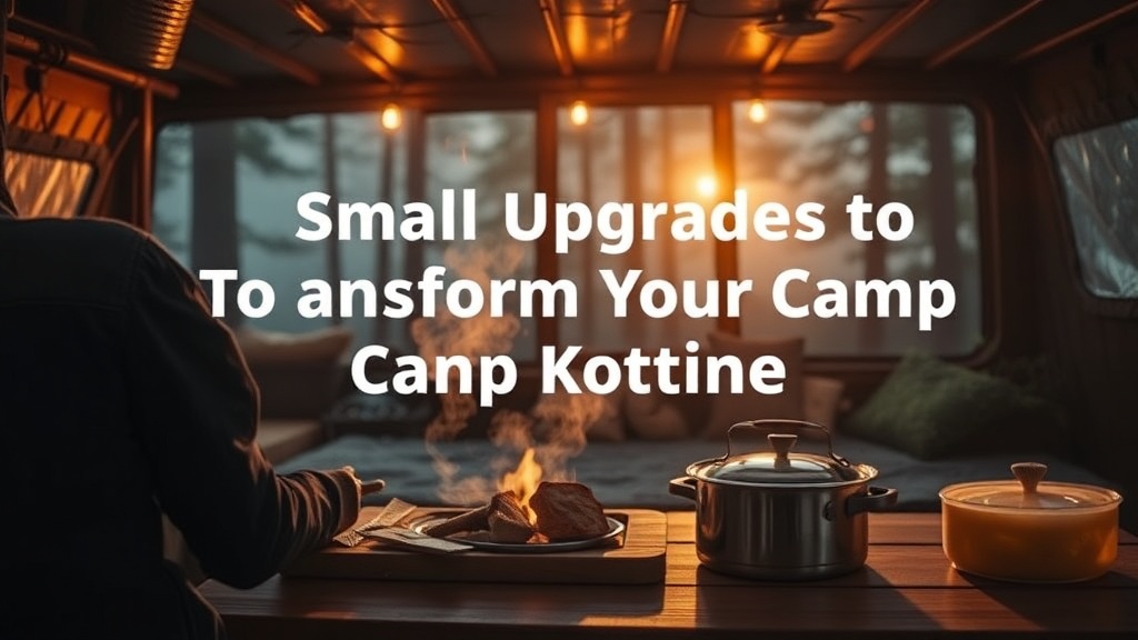 Small Upgrades to Transform Your Camp Kitchen Routine