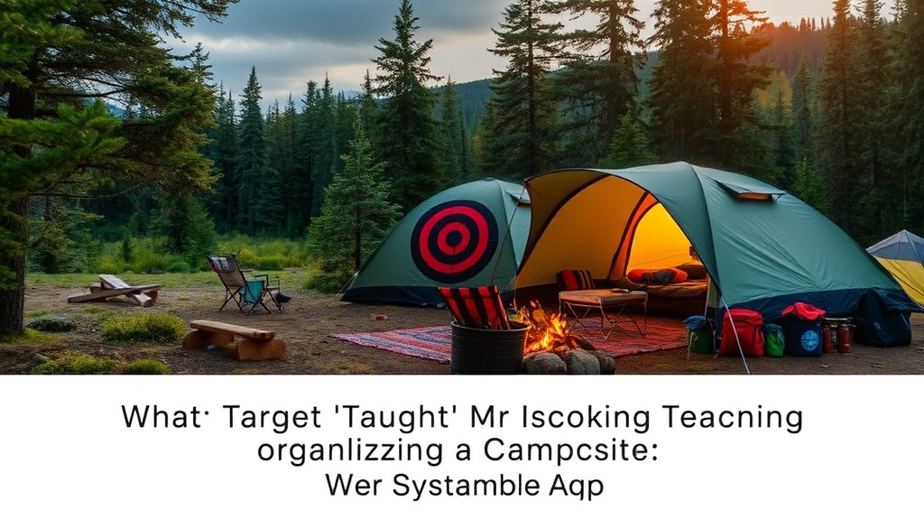 What Target Taught Me About Organizing a Campsite: A Systematic Approach