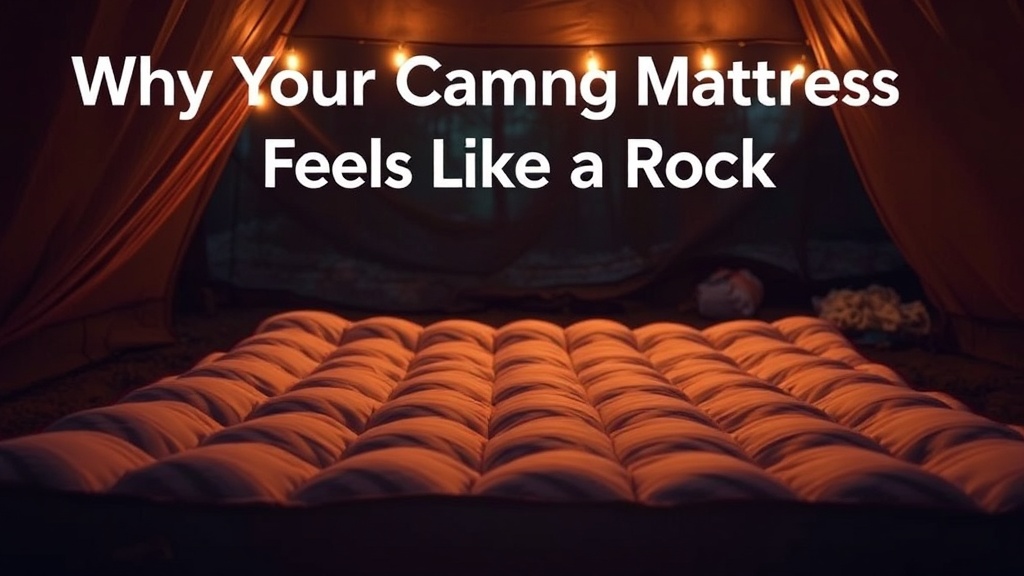 Why Your Camp Mattress Feels Like a Rock