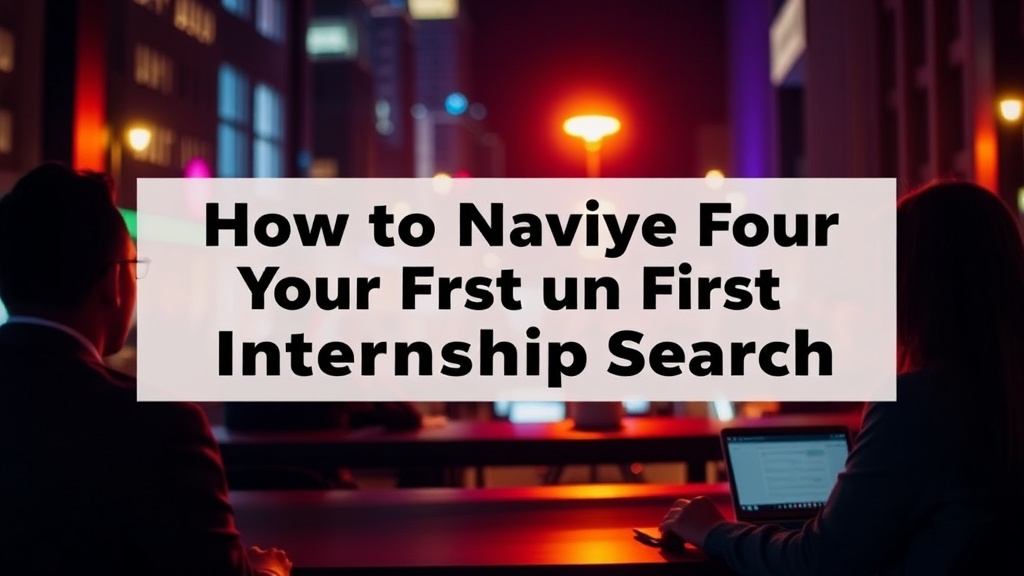 How to Navigate Your First Internship Search