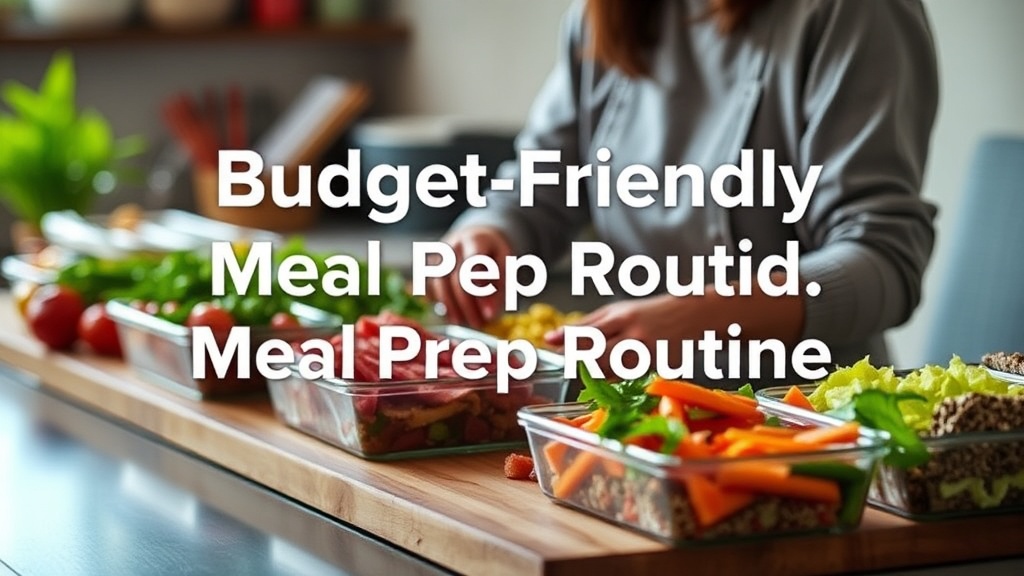 How to Set Up a Budget Friendly Meal Prep Routine