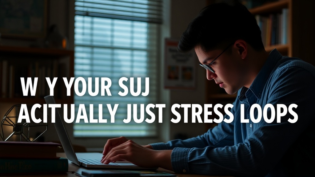 Why Your Study Habits Are Actually Just Stress Loops