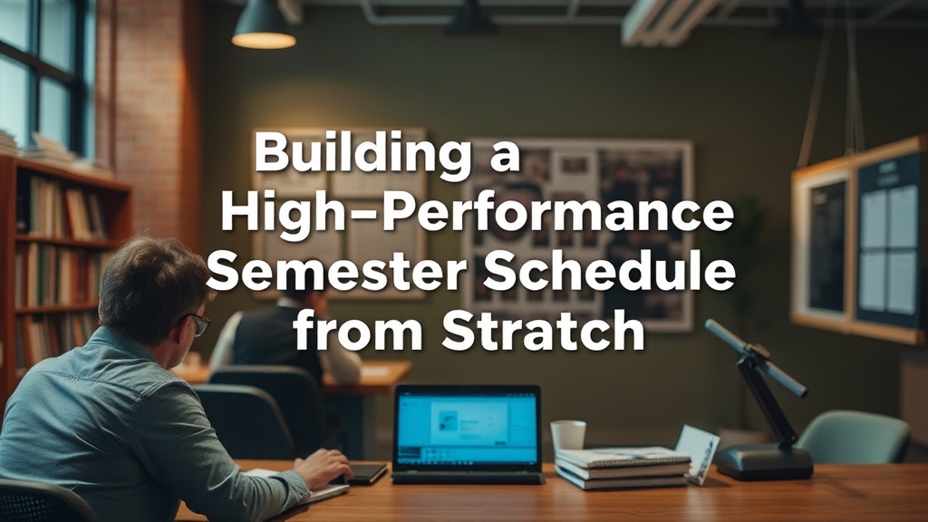 Building a High-Performance Semester Schedule from Scratch