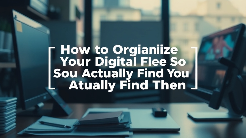 How to Organize Your Digital Files So You Actually Find Them