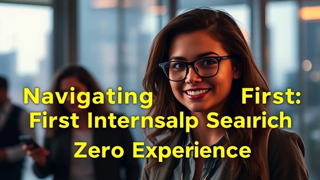 Navigating Your First Internship Search with Zero Experience