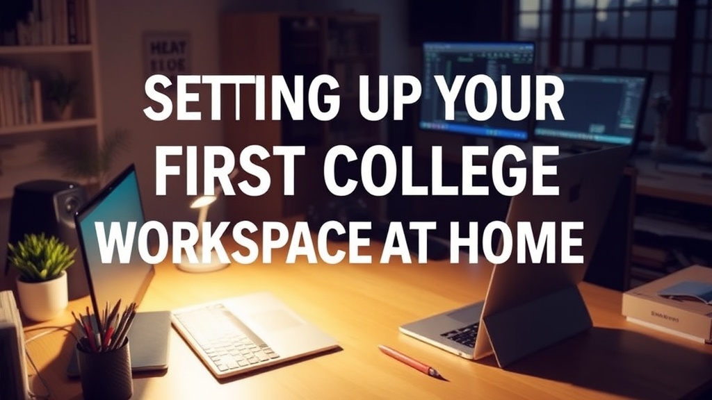 Setting Up Your First College Workspace at Home