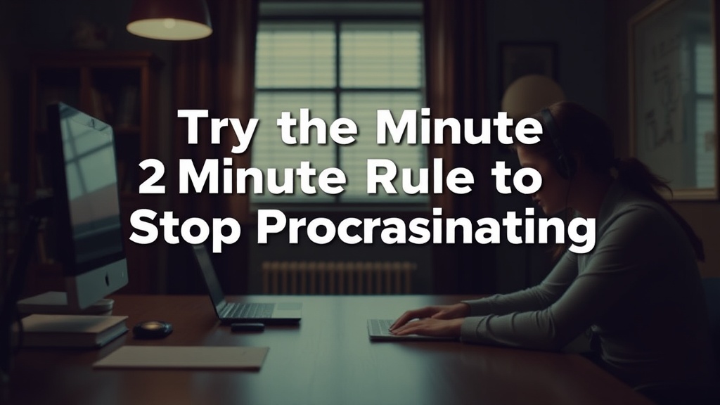 Try the Two-Minute Rule to Stop Procrastinating