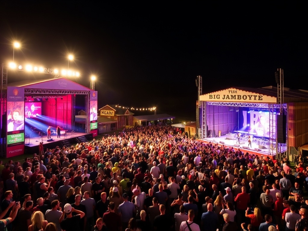 Concerts and crowds at the Big Valley Jamboree music festival