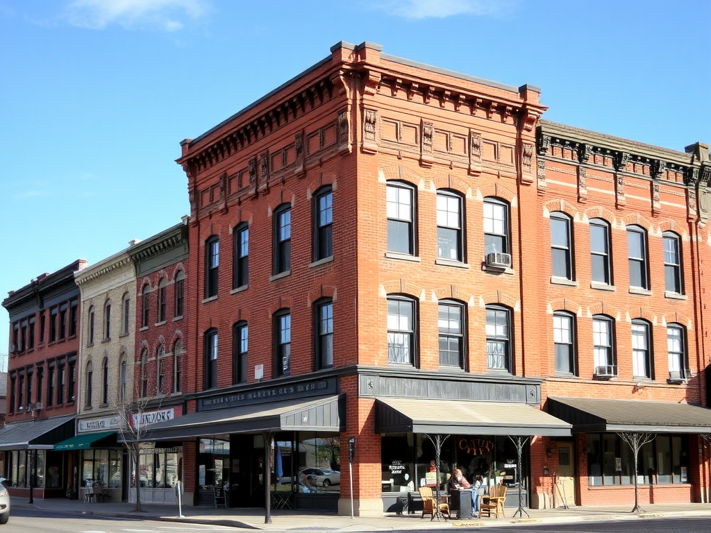 Camrose historic buildings architecture detail old brick Alberta small town heritage
