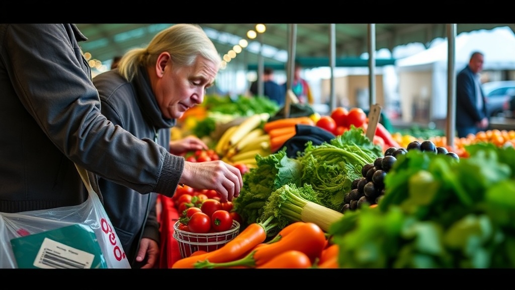 Selecting Seasonal Produce at the Camrose Farmers Market