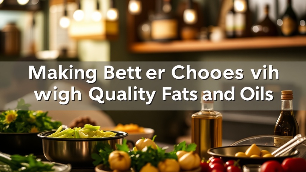 Making Better Choices with High-Quality Fats and Oils