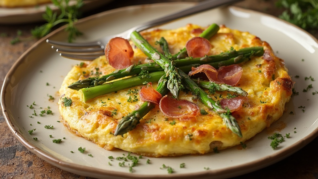 Spring Asparagus & Prosciutto Frittata — 6g Net Carbs, Ready in 25 Minutes