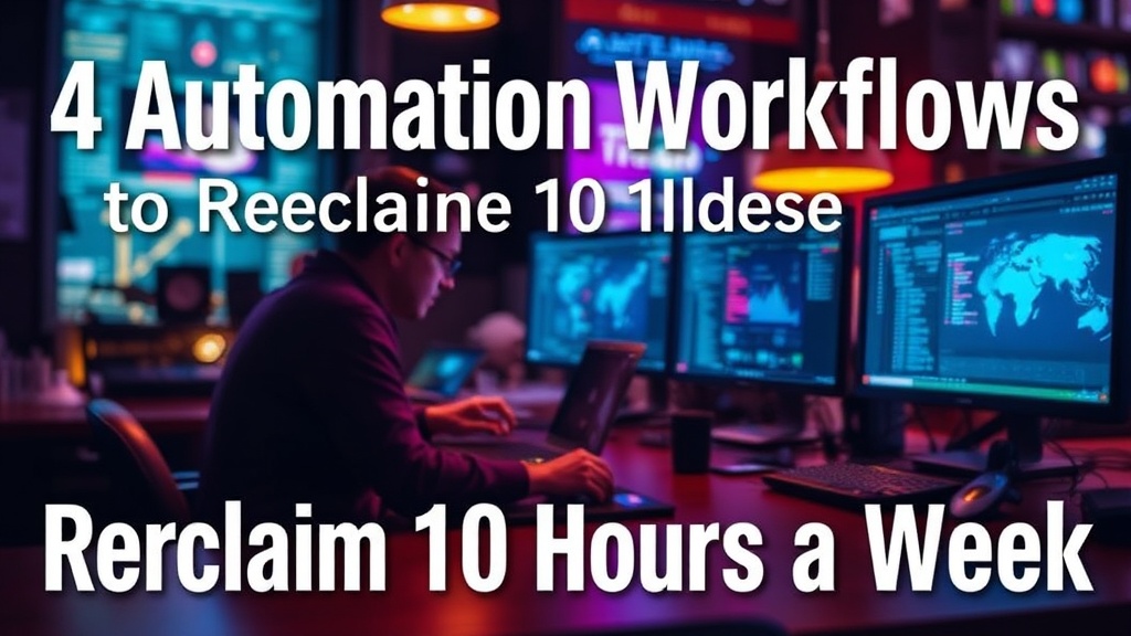 4 Automation Workflows to Reclaim 10 Hours a Week