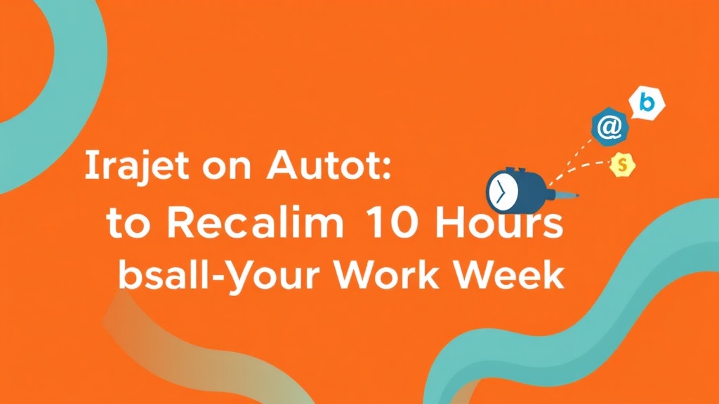 5 Essential Automation Tools to Reclaim 10 Hours of Your Work Week
