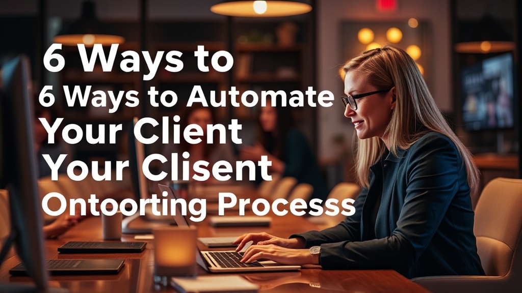 6 Ways to Automate Your Client Onboarding Process
