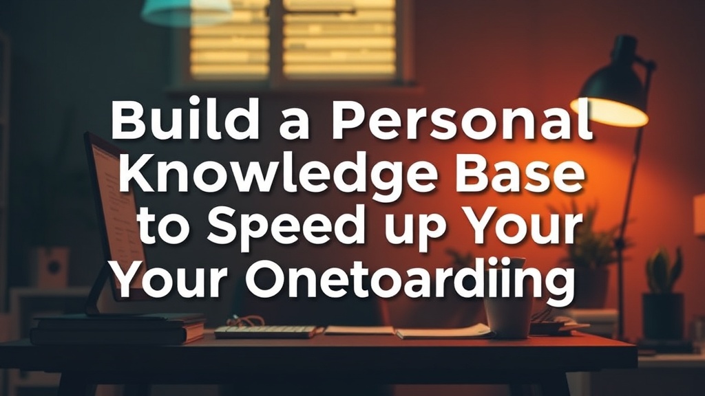 Build a Personal Knowledge Base to Speed Up Your Onboarding