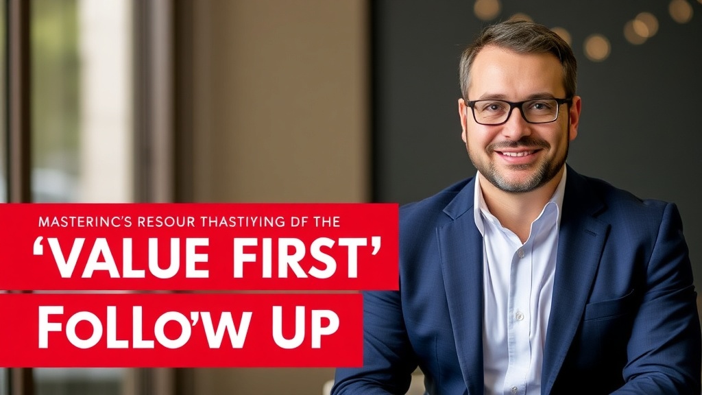 Mastering the Art of the 'Value-First' Follow Up