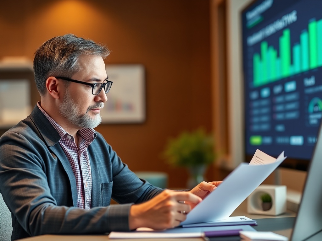 employee reviewing total compensation package including bonuses and stock options