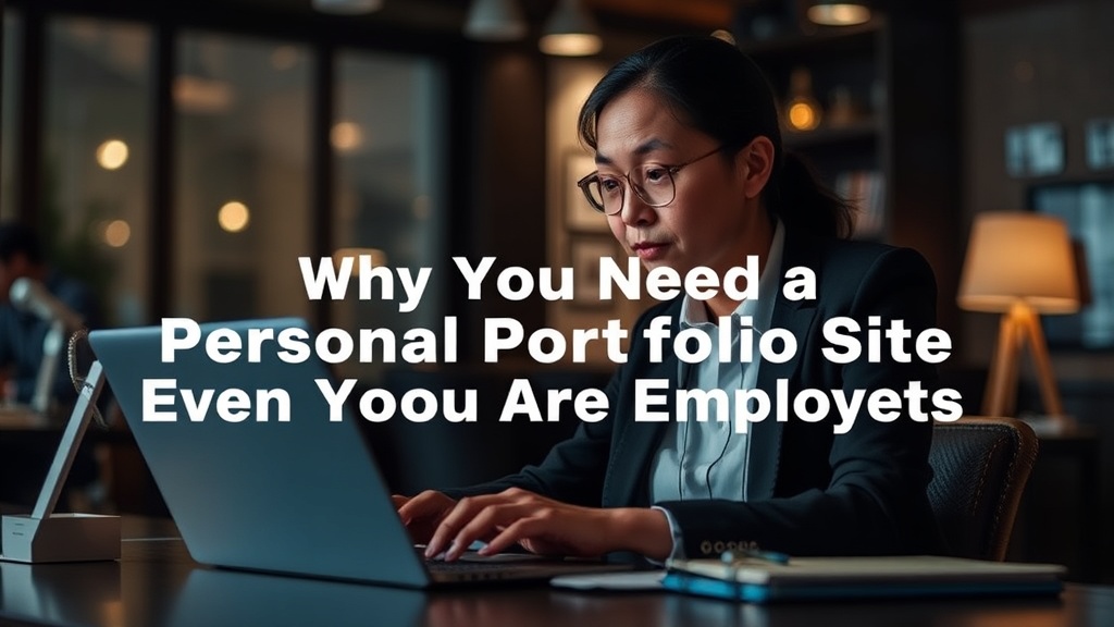 Why You Need a Personal Portfolio Site Even if You Are Employed