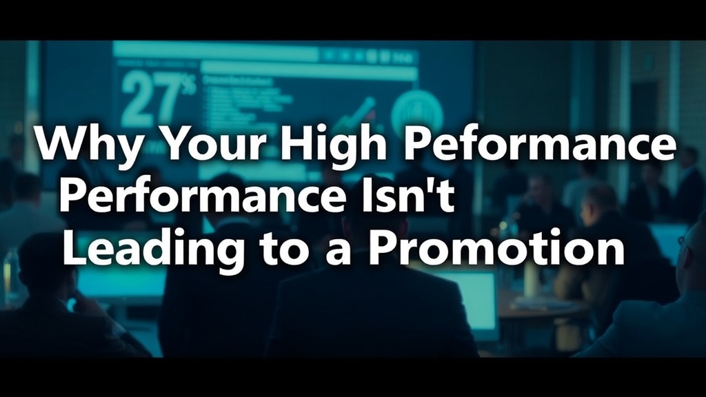 Why Your High Performance Isn't Leading to a Promotion