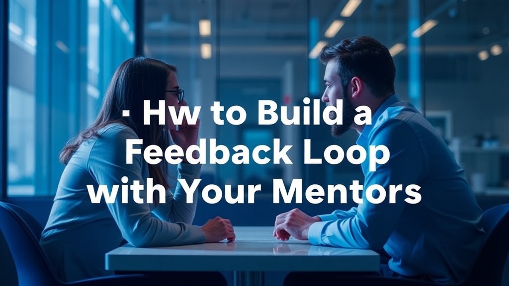 How to Build a Feedback Loop with Your Mentors