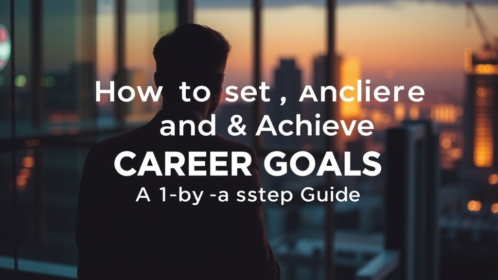 How to Set and Achieve Career Goals: A Step-by-Step Guide