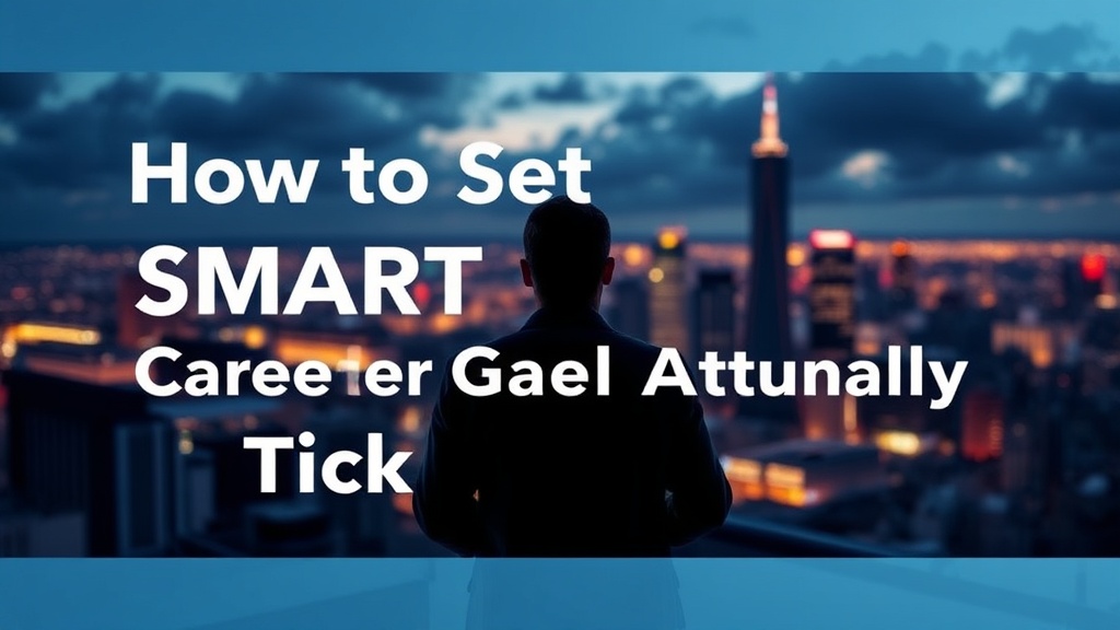 How to Set SMART Career Goals That Actually Stick in 2025