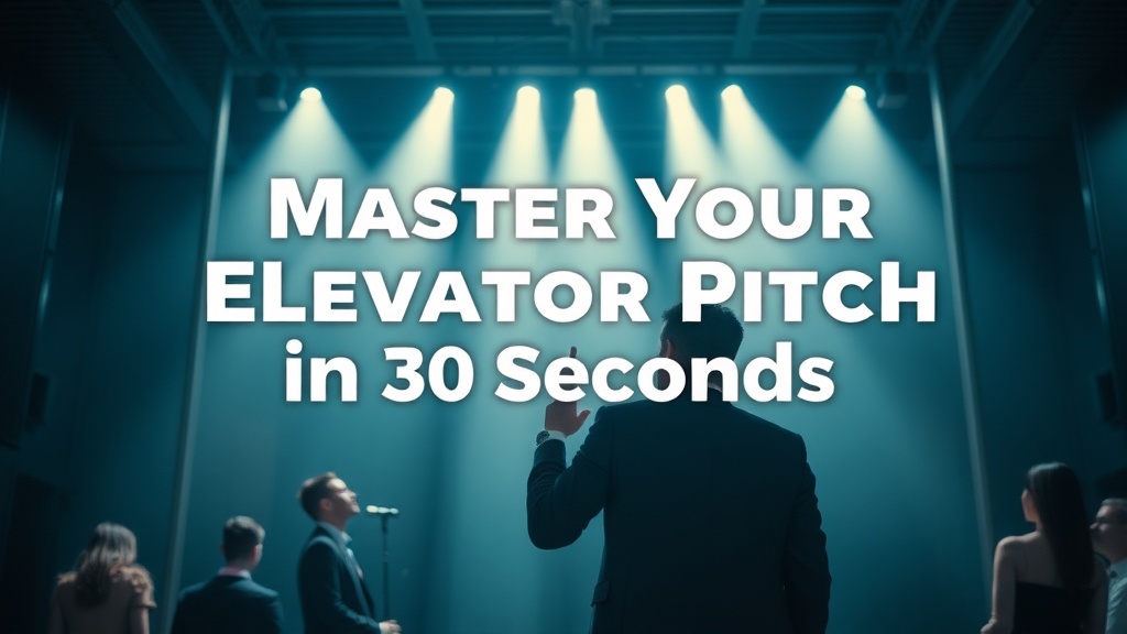 Master Your Elevator Pitch in 30 Seconds