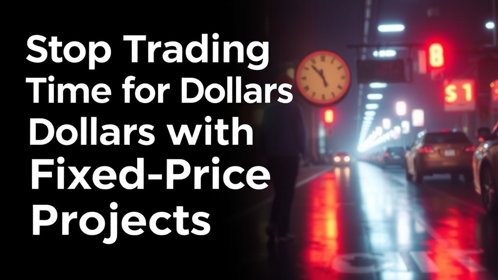 Stop Trading Time for Dollars with Fixed-Price Projects