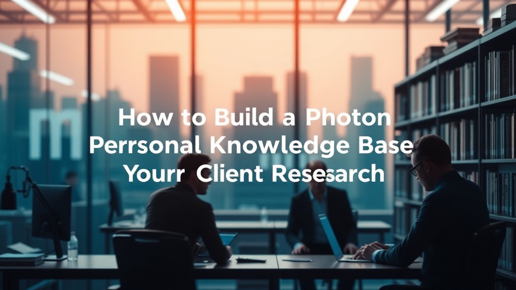 How to Build a Personal Knowledge Base for Your Client Research