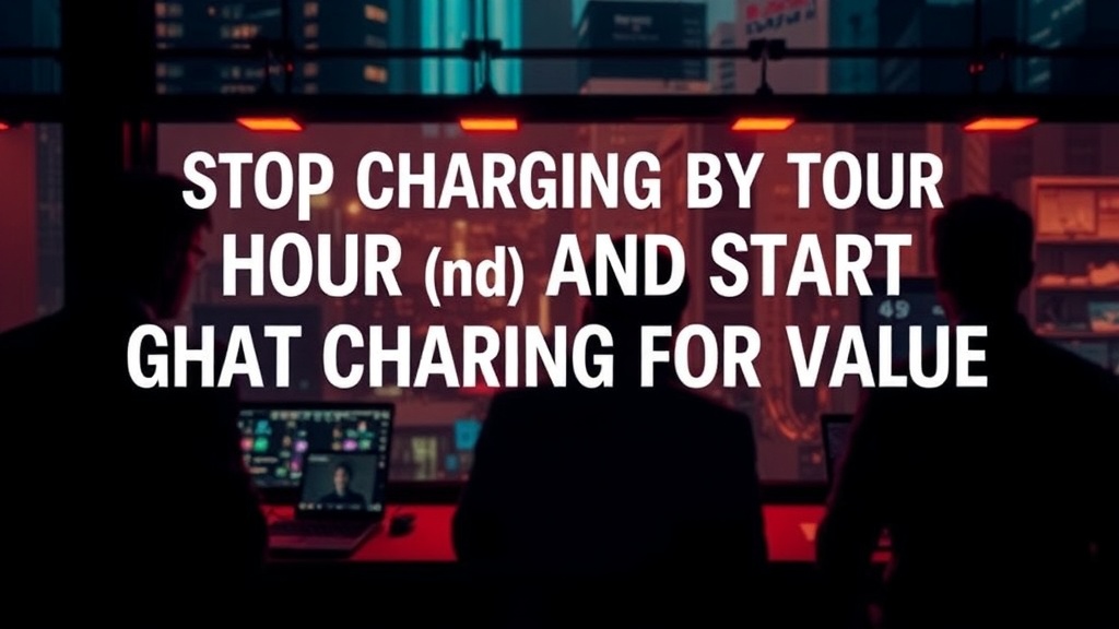 Stop Charging by the Hour and Start Charging for Value