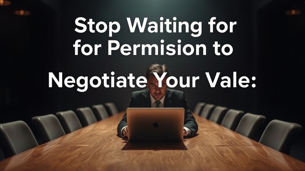 Stop Waiting for Permission to Negotiate Your Value