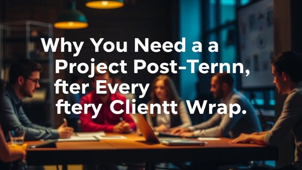 Why You Need a Project Post-Mortem After Every Client Wrap