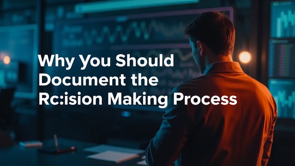 Why You Should Document Your Decision Making Process