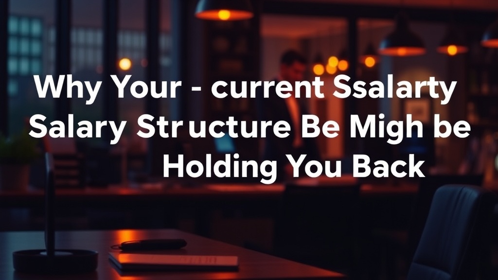 Why Your Current Salary Structure Might Be Holding You Back