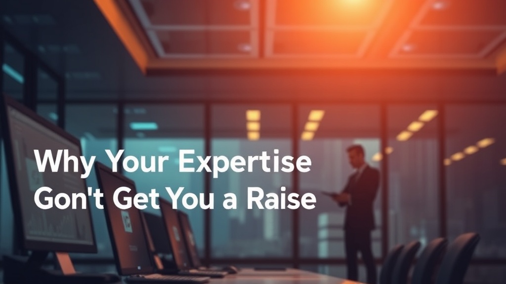 Why Your Expertise Alone Won't Get You a Raise