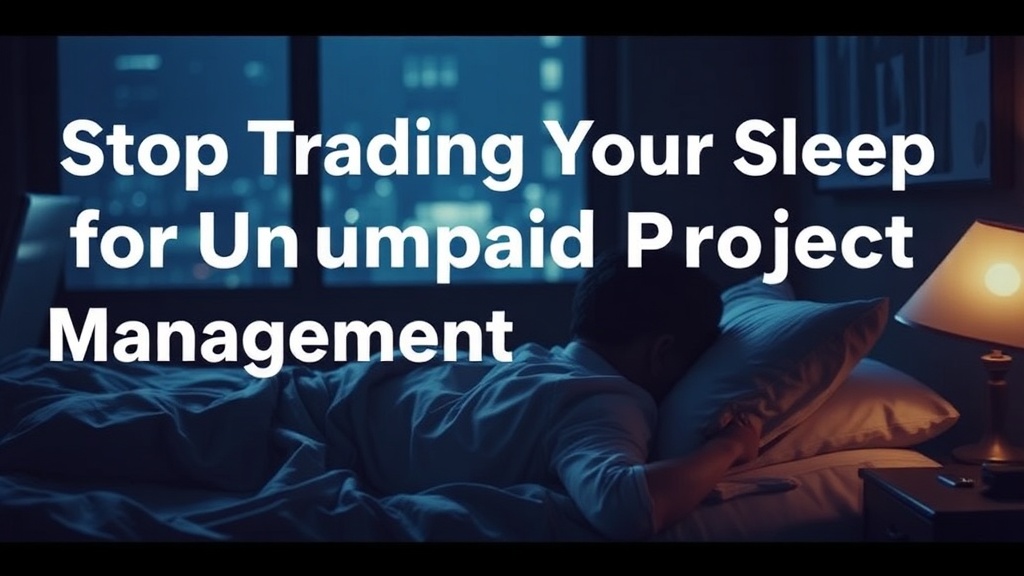 Stop Trading Your Sleep for Unpaid Project Management