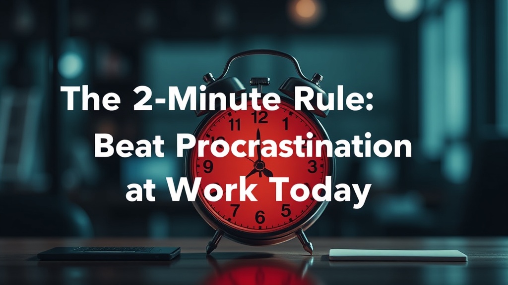 The 2-Minute Rule: Beat Procrastination at Work Today