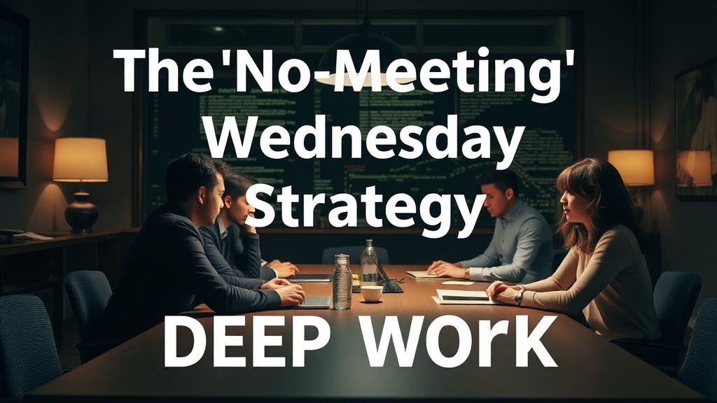 The 'No-Meeting' Wednesday Strategy for Deep Work
