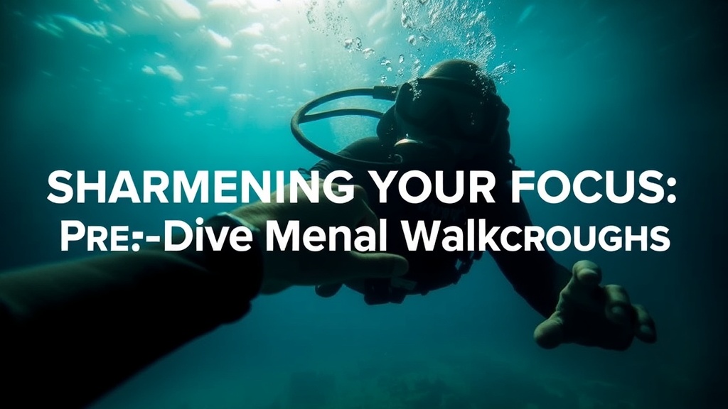 Sharpening Your Focus: Pre-Dive Mental Walkthroughs
