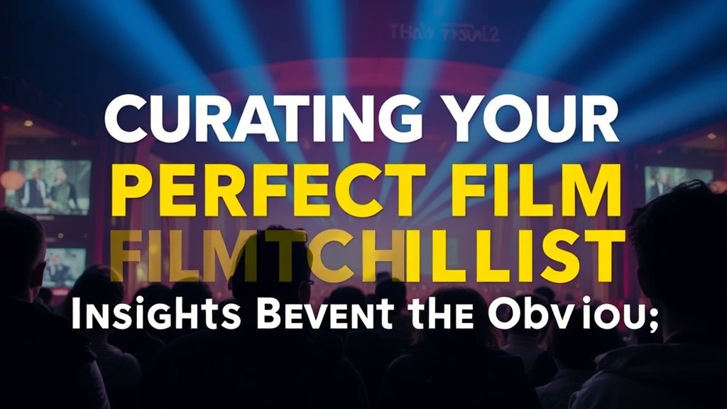 Curating Your Perfect Film Watchlist: Insights Beyond the Obvious