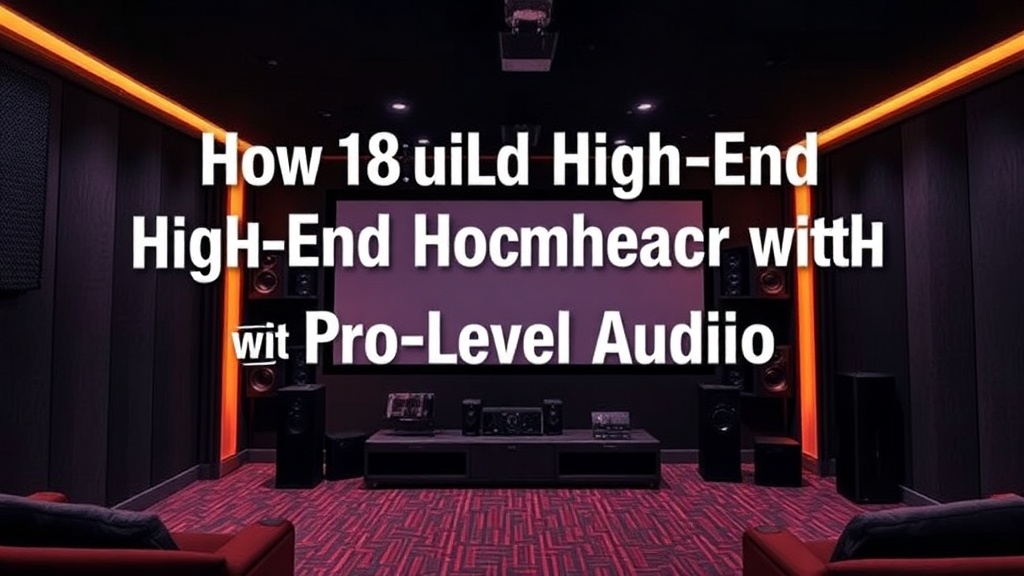 How to Build a High-End Home Theater with Pro-Level Audio