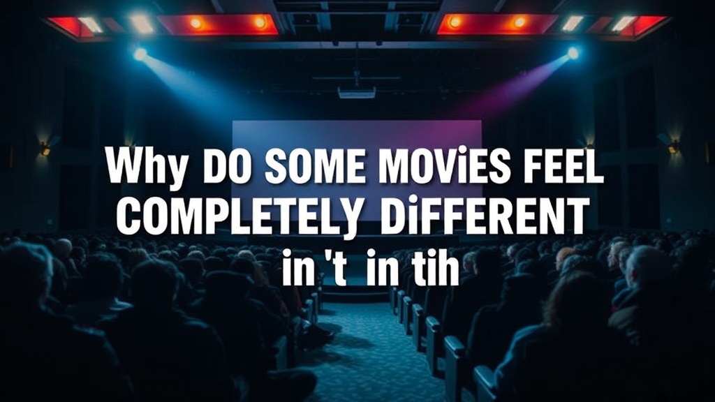 Why Do Some Movies Feel Completely Different in the Theater?